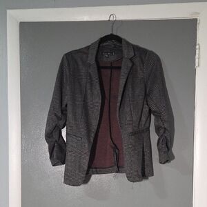 Love Tree Gray Plaid Blazer